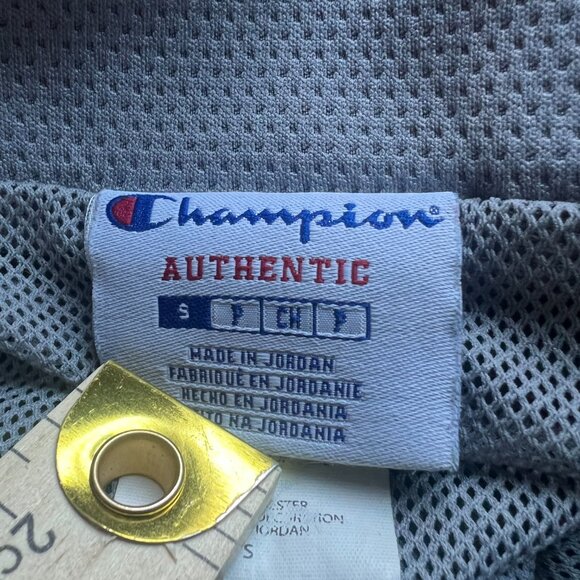 Champion Authentic Green & White Windbreaker Hoodie Size M - Picture 10 of 11